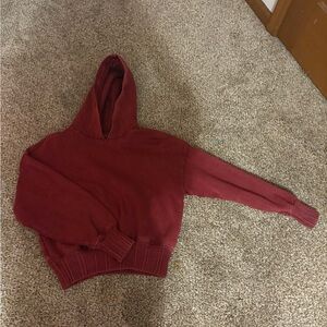 Aerie Burgundy Hoodie Sweater Very soft and thick
